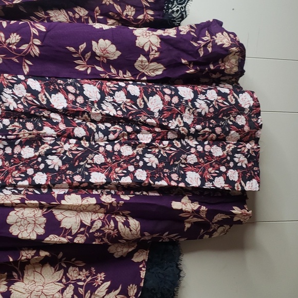 Gifted! Not available! NWT Free People Odette Printed Tunic Top - Expresso Combo - Picture 5 of 10